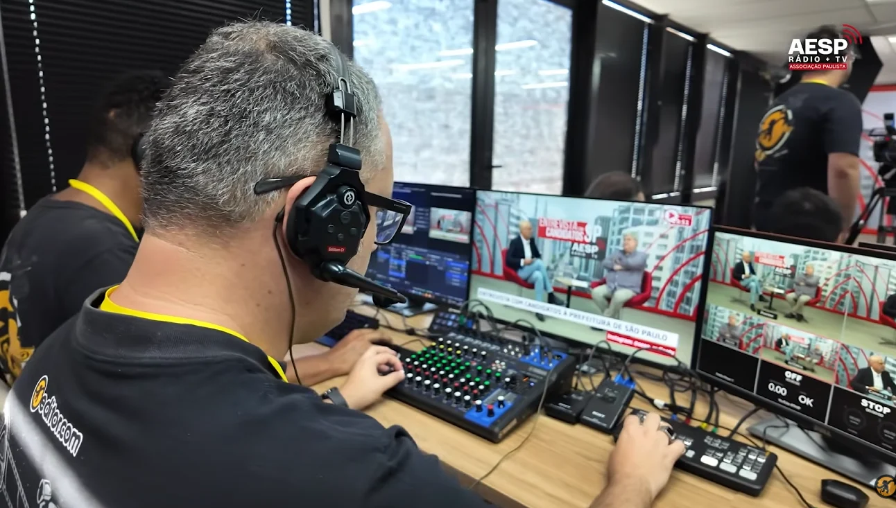 Capa da matéria Streaming ao vivo profissional: bastidores de uma operação completa do Oeditor.com