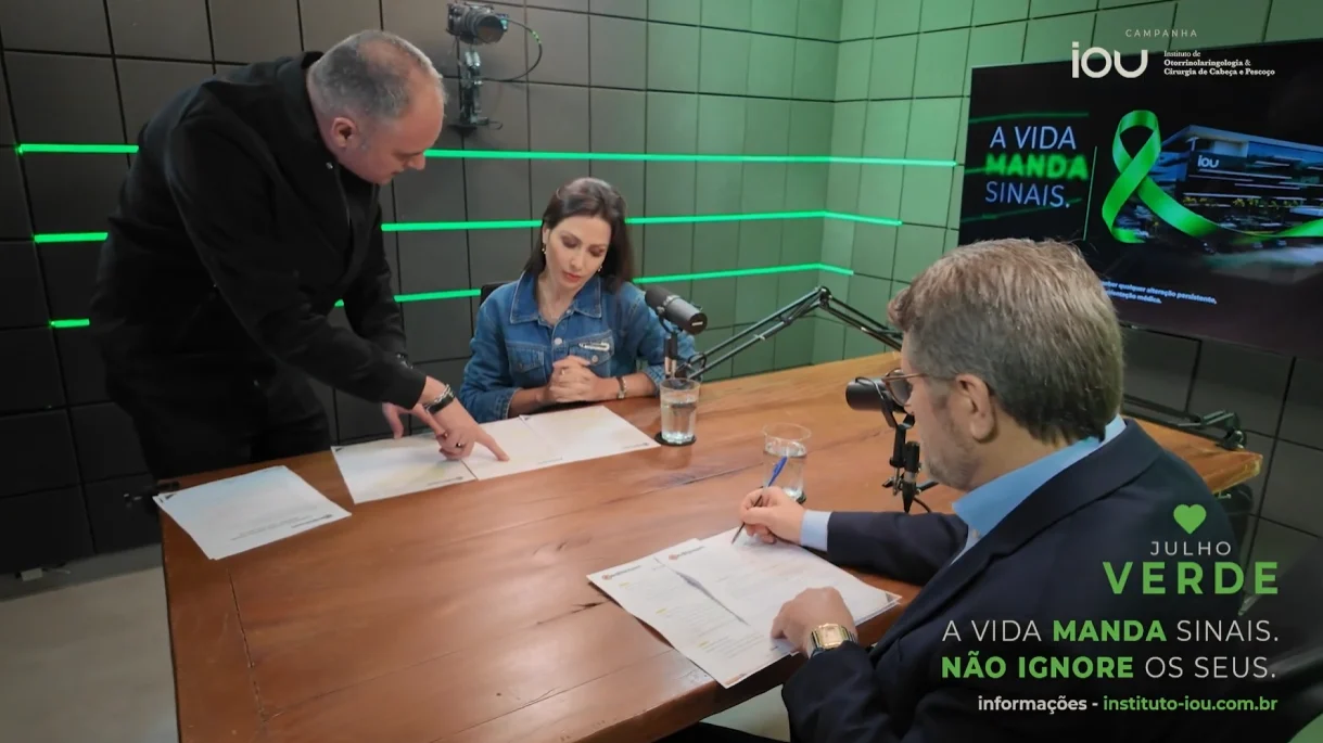 Criação e produção da campanha Julho Verde do Instituto IOU pelo Oeditor.com